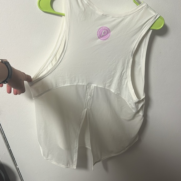 Pure Barre large lift tone burn muscle tank mesh back - Picture 2 of 2
